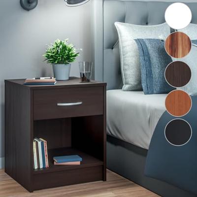 Nachtkastje Hamburg Wenge look 50x40x35cm Nachtkastje Hamburg Wenge look 50x40x35cm