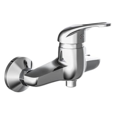 CALVINO ééngreepsmengkraan douche, chroom keramische schijven geluidsarme, verwisselbare 40 mm cartouche Eco-Click functie en kinderbeveiliging ½" (Ø ca. 1,9 cm) verbinding voor doucheslang CALVINO ééngreepsmengkraan douche, chroom keramische schijven geluidsarme, verwisselbare 40 mm cartouche Eco-Click functie en kinderbeveiliging ½" (Ø ca. 1,9 cm) verbinding voor doucheslang