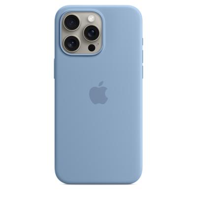 Apple Silicone MagSafe Hoesje iPhone 15 Pro Max Winter Blue