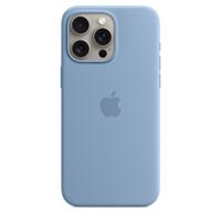 Apple Silicone MagSafe Hoesje iPhone 15 Pro Max Winter Blue - thumbnail