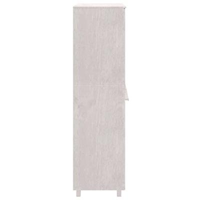 Kledingkast HAMAR 89x50x180 cm massief grenenhout wit
