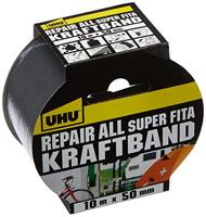 UHU 48145 Textieltape UHU Repair Zilver (l x b) 10 m x 50 mm 1 stuk(s) - thumbnail