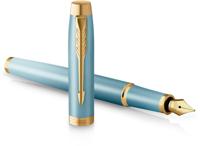 Parker IM Rituals vulpen, turkoois GT, medium, giftbox - thumbnail