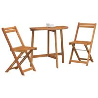 Bistroset 3 pcs Olie naturel Massief Acaciahout - thumbnail