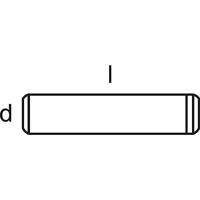 TOOLCRAFT 828014 Cilindrische pen (Ø x l) 5 mm x 40 mm Staal 50 stuk(s) - thumbnail