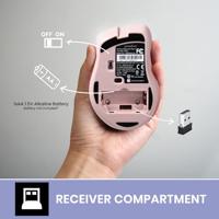 Perixx PERIMICE-621 M Ergonomische muis Radiografisch Roze - thumbnail