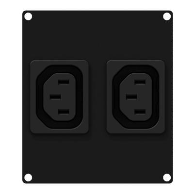 Caymon CASY282/B 2x IEC C13 female module voor CASY-chassis Caymon CASY282/B 2x IEC C13 female module voor CASY-chassis