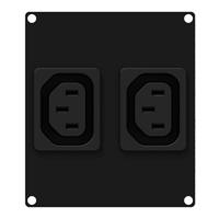 Caymon CASY282/B 2x IEC C13 female module voor CASY-chassis - thumbnail