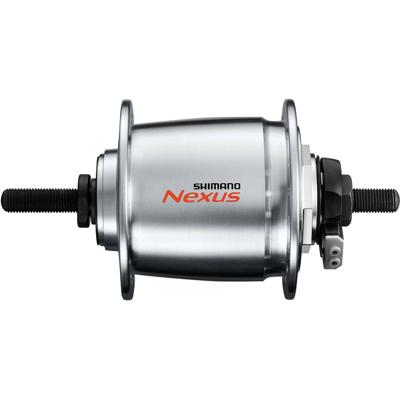 Shimano dynamo naaf dh-c6000-1r 36 gaats 6v/1,5 watt voor rollerbrake zilver Shimano dynamo naaf dh-c6000-1r 36 gaats 6v/1,5 watt voor rollerbrake zilver