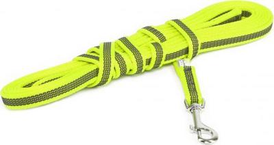 Lange lijn hond - Antislip - 14mm x 5m - Met handvat - Neon Lange lijn hond - Antislip - 14mm x 5m - Met handvat - Neon