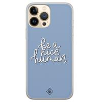 iPhone 13 Pro Max siliconen hoesje - Be a nice human - thumbnail