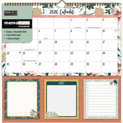 Flora and Fauna Memo Kalender 2026 Flora and Fauna Memo Kalender 2026