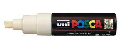 Paintmarker Uni POSCA PC8K breed schuin ivoor