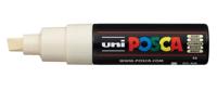 Paintmarker Uni POSCA PC8K breed schuin ivoor - thumbnail