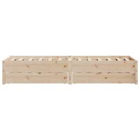 Bedframe zonder matras massief grenenhout 120x200 cm - thumbnail