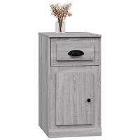 Bijzetkast met lade 40x50x75 cm bewerkt hout grijs sonoma eiken - thumbnail