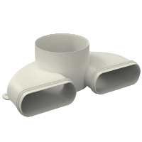 Easyflex Renson - Dubbele Ventielaansluiting - Ø 125mm - thumbnail