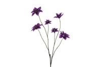 Decostar zijdebloem Clematis 113 cm paars - thumbnail