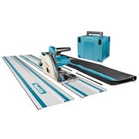 Makita sp6000j1x2 invalcirkelzaag | 2 geleiderails + koppelstukken | 1300w 165mm - sp6000j1x2 - thumbnail