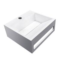 Fontein Aquasplash Jolie 30x28 cm Solid Surface Mat Wit Aquasplash - thumbnail