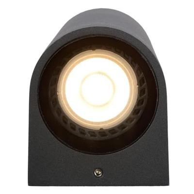 Lucide ZARO - Wandspot / Wandlamp Binnen/Buiten - 2xGU10 - IP65 - Zwart