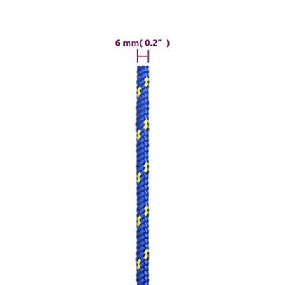 Boottouw 6 mm 25 m polypropyleen blauw