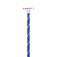 Boottouw 6 mm 25 m polypropyleen blauw - thumbnail