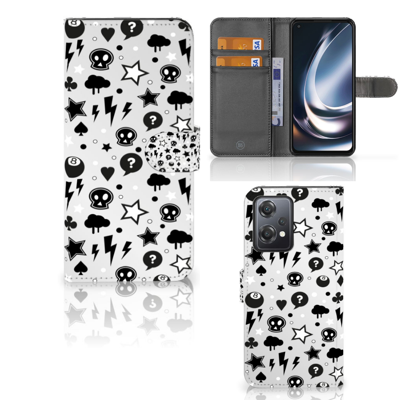 Telefoonhoesje met Naam OnePlus Nord CE 2 Lite Silver Punk Telefoonhoesje met Naam OnePlus Nord CE 2 Lite Silver Punk