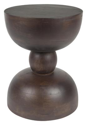 ZILT Ronde Bijzettafel 'Shaday' Mangohout, 30cm