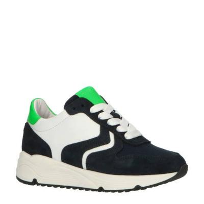 Hip H1797 leren sneakers donkerblauw