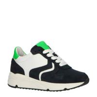 Hip H1797 leren sneakers donkerblauw - thumbnail