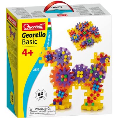 Quercetti georello tandwielenset hond & bloem, 80dlg.