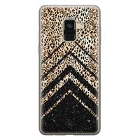Samsung Galaxy A8 (2018) siliconen hoesje - Chevron luipaard - thumbnail