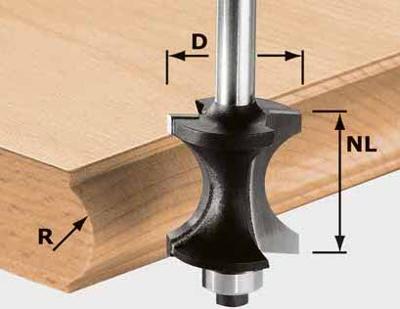 Festool Accessoires HW S8 D30/28 Halfrondprofielfrees | 491139