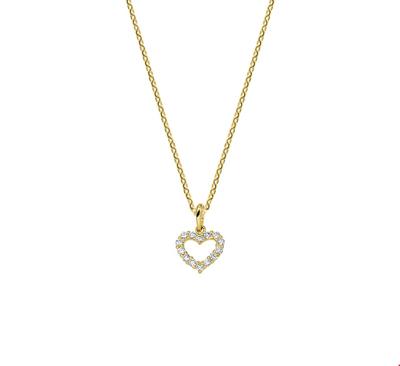 TFT Collier Geelgoud Hart 1,0 mm x 41+4 cm