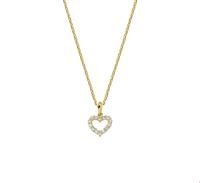 TFT Collier Geelgoud Hart 1,0 mm x 41+4 cm - thumbnail