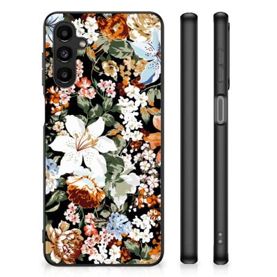 Bloemen Hoesje voor Samsung Galaxy A14 5G Dark Flowers Bloemen Hoesje voor Samsung Galaxy A14 5G Dark Flowers