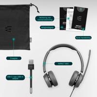 EPOS IMPACT 860T On Ear headset Kabel Stereo Zwart Headset Telefoon - thumbnail
