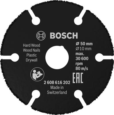 Bosch Accessoires Carbide Multi Wheel Doorslijpschijf 50 x 10 mm - 2608616202 Bosch Accessoires Carbide Multi Wheel Doorslijpschijf 50 x 10 mm - 2608616202