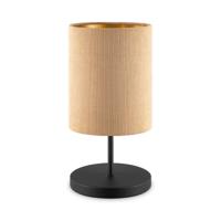 Scandinavische stijl Tafellamp - Corduroy Lampenkap - Cilinder - Karamel - ø20 x 40 cm - E27 Fitting - Geschikt voor Woonkamers en slaapkamers - Met schakelaar - thumbnail