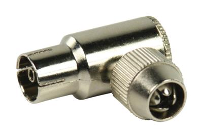 Coax connector metaal female haaks - thumbnail