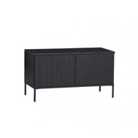 WOOOD TV-meubel 'New Gravure' Grenen, 100cm, kleur Zwart - thumbnail