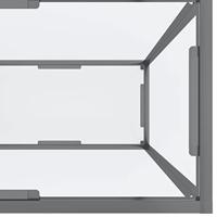 Wandtafel 160x35x75,5 cm gehard glas transparant - thumbnail