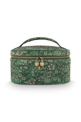 Pip Studio Pip Studio Cleo Beauty Case Quilted Daisy Dreams Green 26x16x16cm