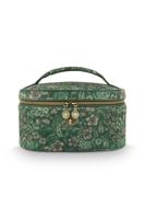 Pip Studio Pip Studio Cleo Beauty Case Quilted Daisy Dreams Green 26x16x16cm - thumbnail