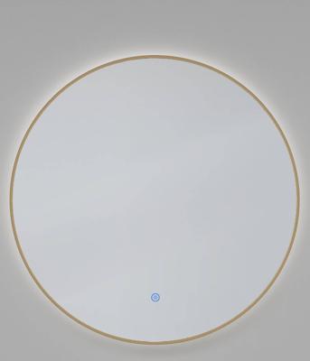 Saqu Cerchio ronde spiegel met LED verlichting Ø60cm geborsteld messing Saqu Cerchio ronde spiegel met LED verlichting Ø60cm geborsteld messing