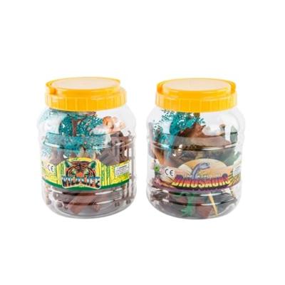 Dierenfiguren DKD Home Decor PVC Aluminium (2 Stuks)