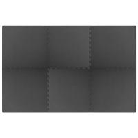 Vloermatten 6 st 2,16 EVA-schuim zwart - thumbnail