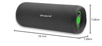 Artsound: PWR02 Draagbare Bluetooth Speaker - Zwart - thumbnail