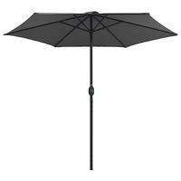 VidaXL Parasol met aluminium paal 270x246 cm antracietkleurig - thumbnail
